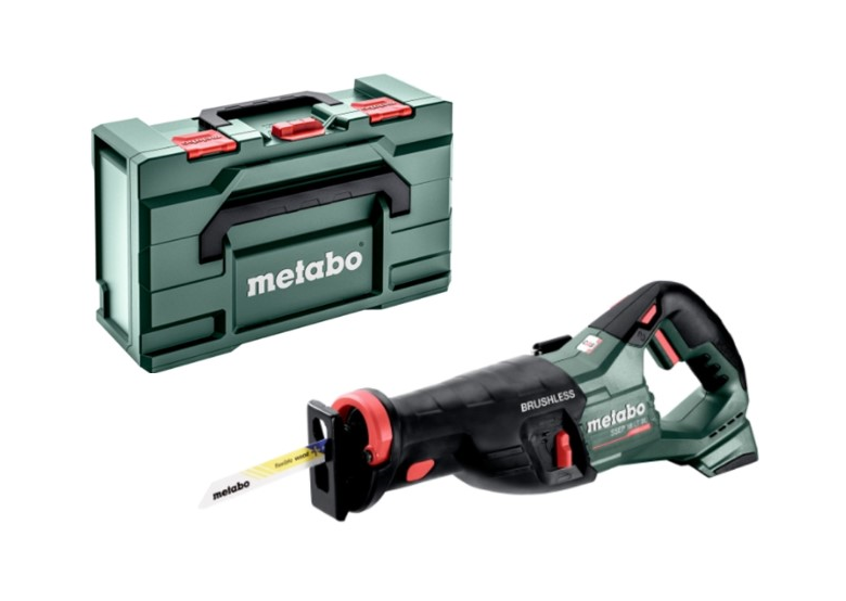 Scie sabre sans fil Metabo SSEP 18 LT BL (carcass) + metaBOX 165 L