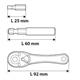 Embouts de tournevis avec support, 38 pièces Neo 06-105