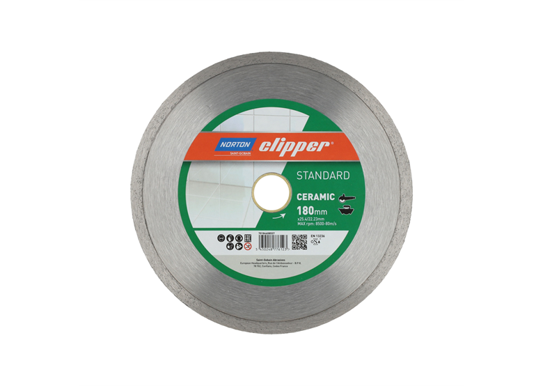 Disque diamant 180 x 25,4 mm Norton STANDARD Ceramic