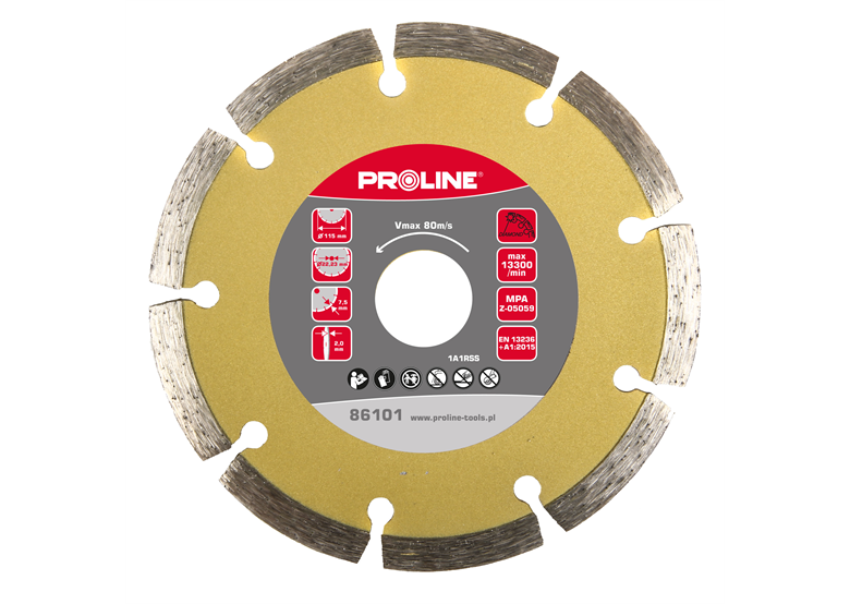 Disque diamant segmenté 125x2.2x7.5x22.23mm Proline 86102