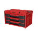 Caisse à outils avec tiroirs Qbrick System ONE 2.0 DRAWER 3 TOOLBOX EXPERT RED Ultra HD Custom