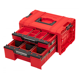 Caisse à outils avec tiroirs Qbrick System PRO 2.0 DRAWER 2 TOOLBOX EXPERT RED