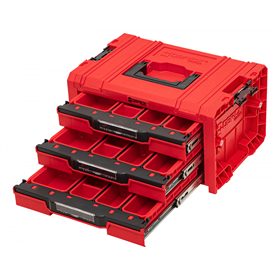 Caisse à outils avec tiroirs Qbrick System PRO 2.0 DRAWER 3 TOOLBOX EXPERT RED