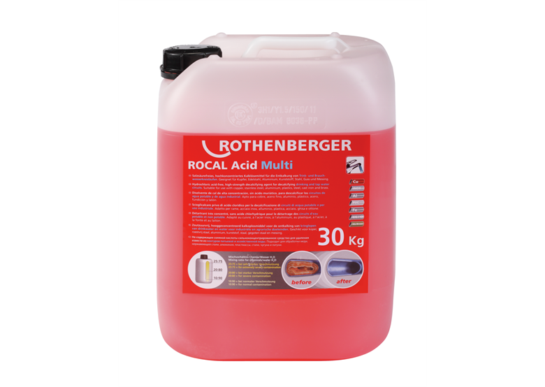 Détartrant chimique 30kg Rothenberger ROCAL Acid Multi