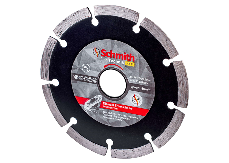 Disque diamant segmenté 115mm Schmith SDS-01