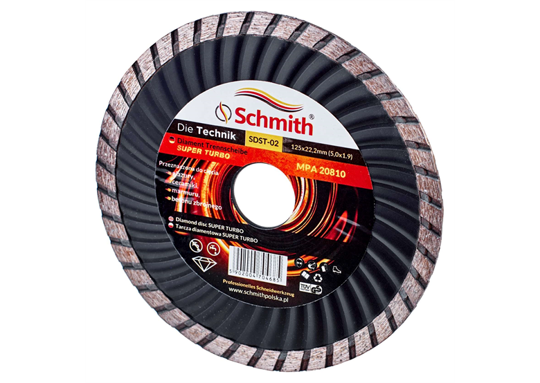 Disque diamant super turbo 125mm Schmith SDST-02