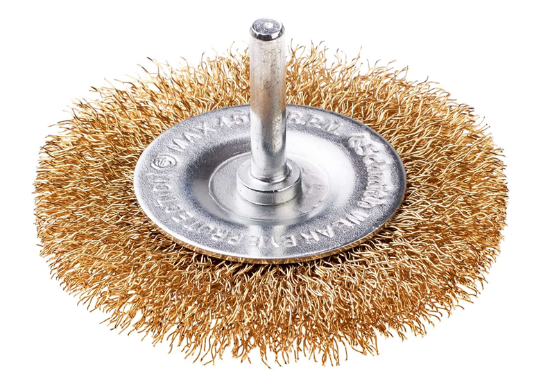 Brosse pour perceuse fi 6 fil acier torsadé 50mm Schmith SSZT-01