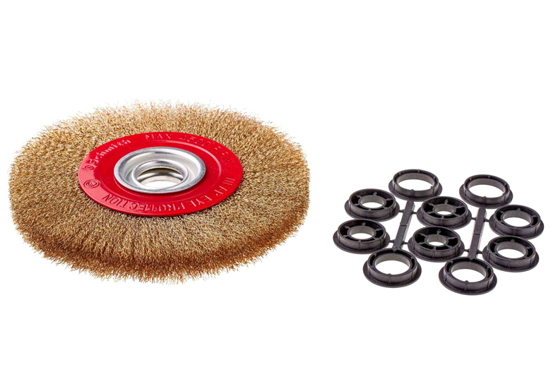 Brosse circulaire avec ouverture 32,  fil acier torsadé 250mm Schmith SSZT-10