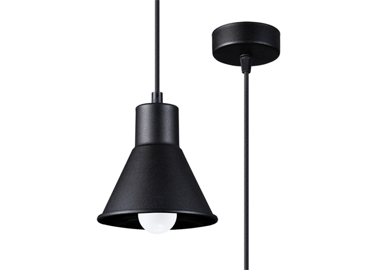 Suspension TALEJA 1 noir [E27] Sollux Lighting Crimson