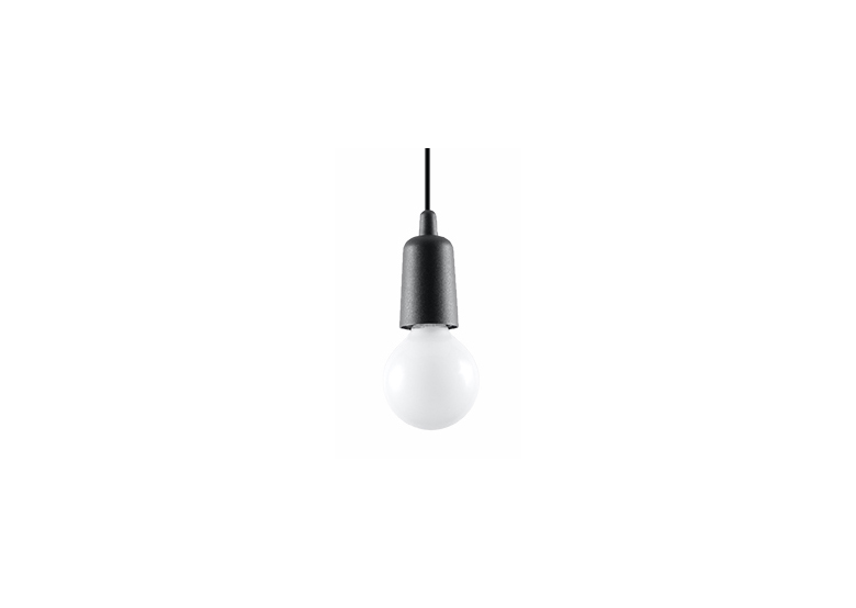 Suspension DIEGO 1 noir Sollux Lighting Nickel