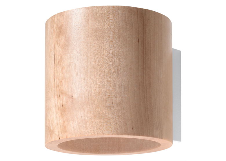 Applique ORBIS bois naturel Sollux Lighting Peach Puff