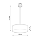 Suspension ARENA 35 blanc Sollux Lighting Spanish Orange