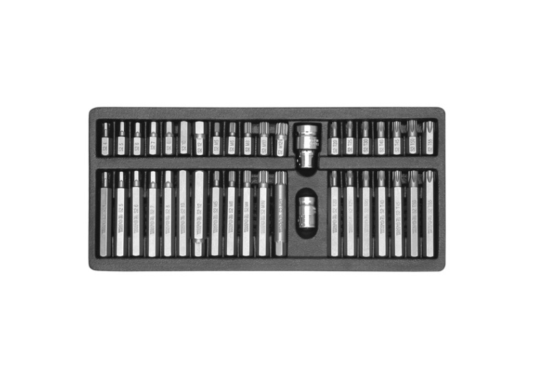 Jeu de clés à douilles Hex, Torx, Spline - 40pcs Yato YT-0400