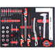 Chariot à outils avec équipement, 211 pcs. Yato YT-55290