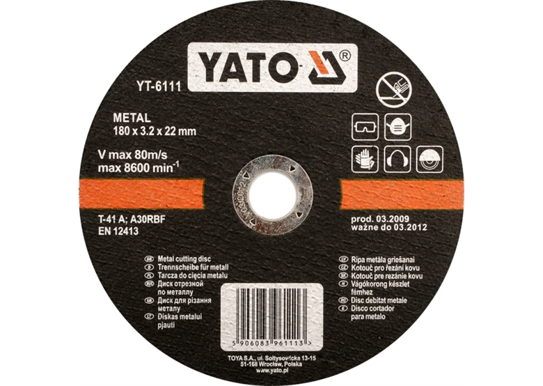 Disque à métal Yato YT-5923