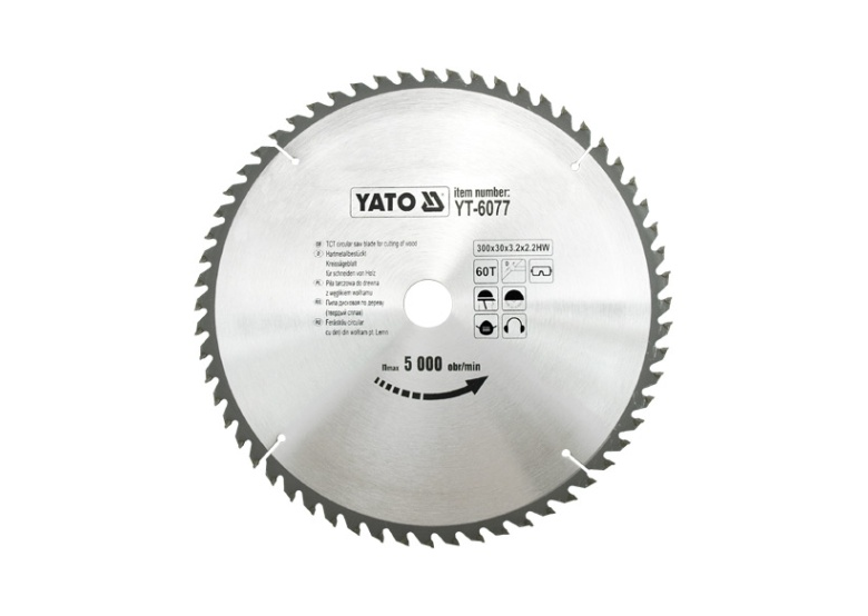 Disque avec carbure 300x30mm T60 Yato YT-6077