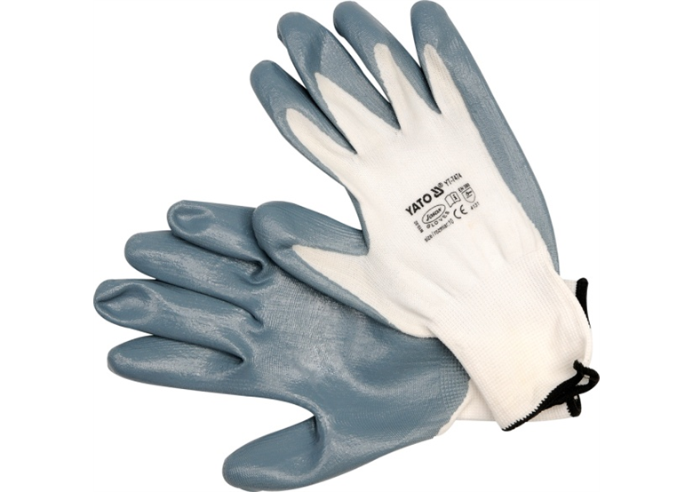 Gants de travail résistants à l'huile 10" Yato YT-7474